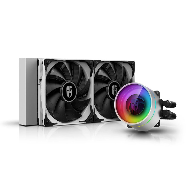 DeepCool Castle 240EX White - ARGB AIO Liquid CPU Cooler - مبرد